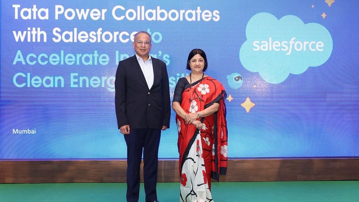 Tata Power collaborates with Salesforce to build an AI-driven digital platform for scaling rooftop solar, EV charging and smart energy solutions in India | X - @TataPower
