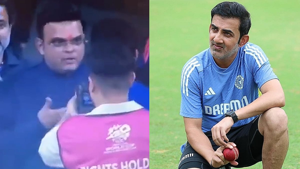 ICC Chairman Jay Shah's Animated Discussion With Gautam Gambhir Goes Viral After IND vs ENG ICC T20 WC26 Semi-Final; Video