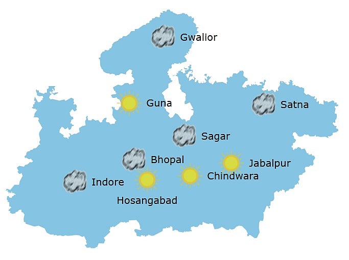 Weather in Madhya Pradesh at 11 am 