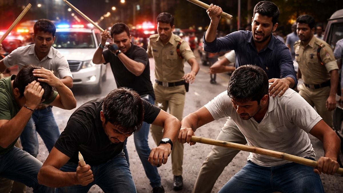 Mumbai News: 10 Friends Allege Road Rage Assault With Bamboo Sticks After Beverage Can Thrown From Car; Probe Underway