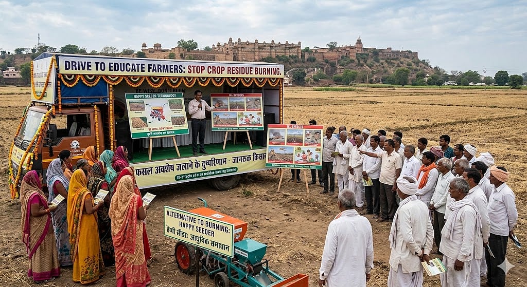 MP News: Drive To Educate Farmers About Ill-Effects Of Crop Residue Burning In Gwalior