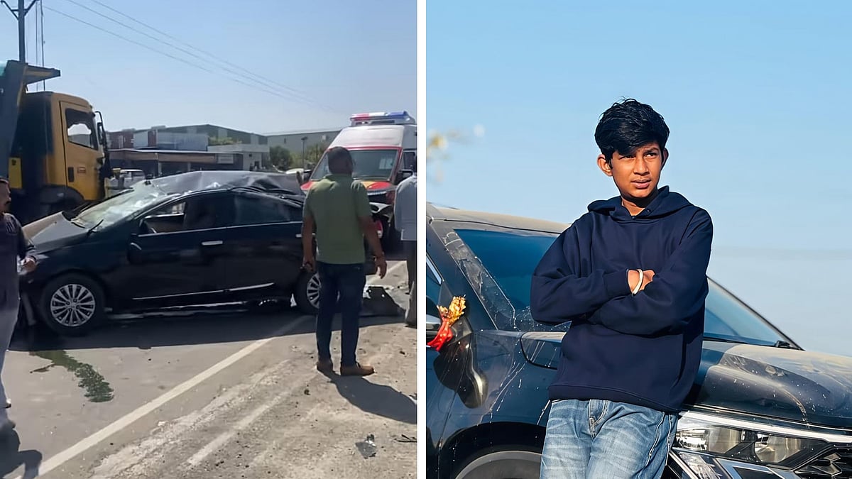 Indore News: Minor Dies After Speeding Car Flips Shoulder Crashes Into Stationary Bus