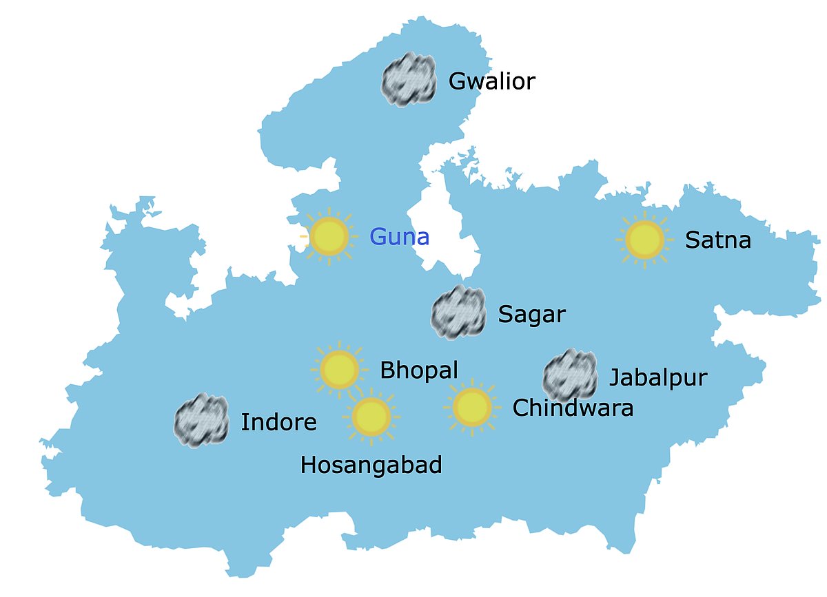 Weather in Madhya Pradesh at 10 am