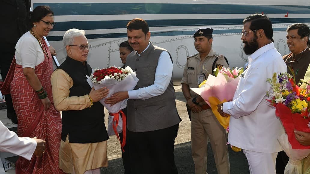 Governor Jishnu Dev Varma Arrives In Mumbai, Ceremonial Guard Honoured Ahead Of Tuesday Oath