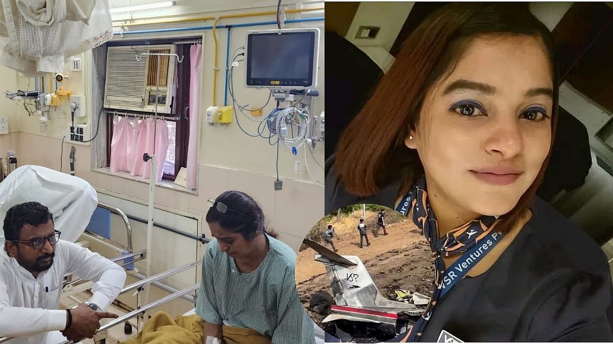 Ajit Pawar Plane Crash: Amol Mitkari Visits Cabin Crew Pinky Mali’s Mother In Hospital, Claims 'VSR Owner Threatened Her Brother...'