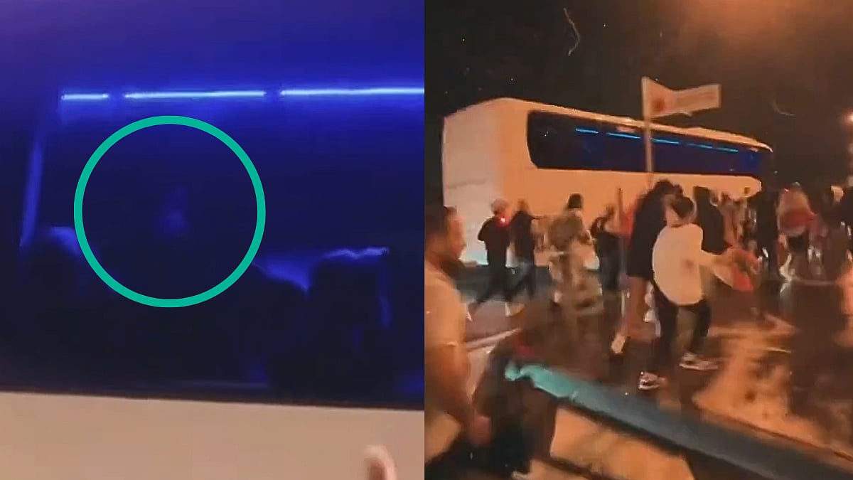 Viral Video Shows Iran Women's Football Team Making 'SOS' Signal From Bus After National Anthem Controversy At Asian Cup 2026
