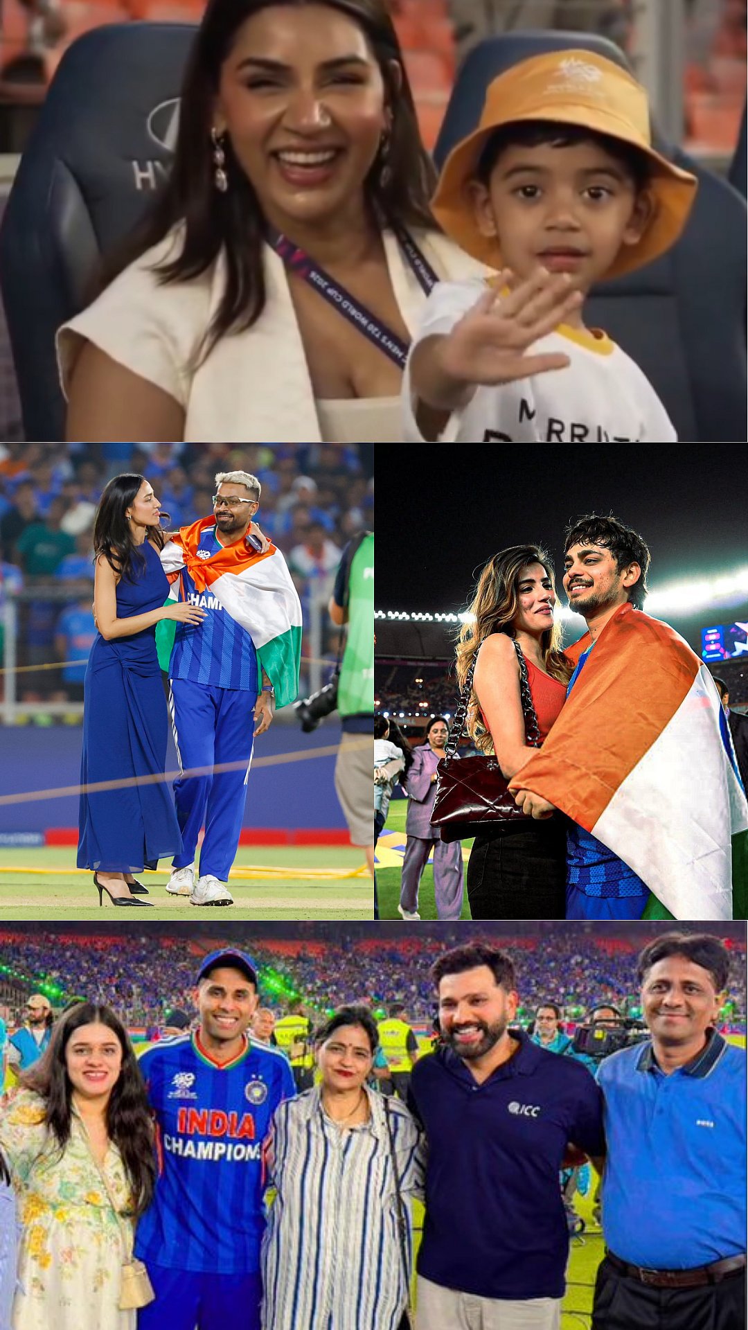 Mahieka Sharma's Blue Bodycon Dress Was An Ode To Team India? Check Out What Aditi Hundai & Sanjana Ganesan Wore At T-20 World Cup Final