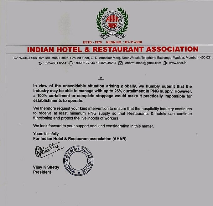 AHAR's Appeal To Centre Amid Gas Crisis