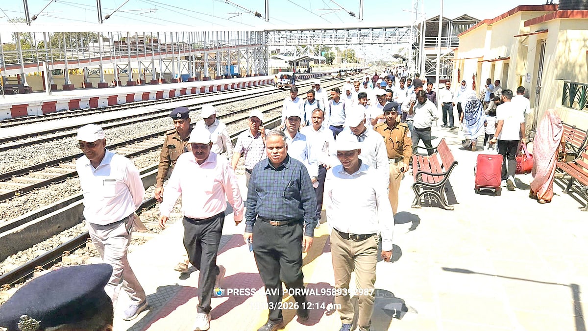 MP News: CRS Inspects Malhargarh–Mandsaur Rail Doubling Section | FP Photo