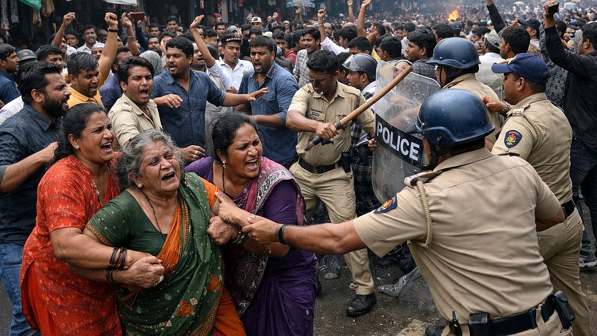 Public Erupts In Palghar's Dahanu After Migrant Businessman Assaults Woman Vendor, Police Initially File Minor Charges