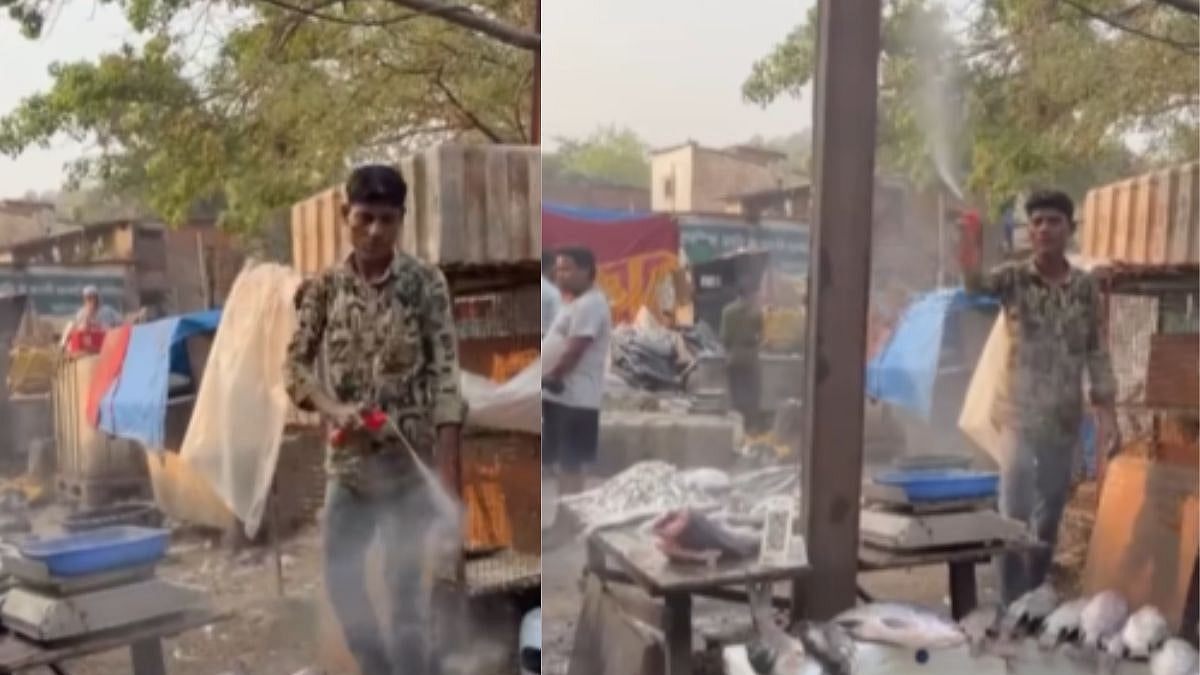 Vasai Shocker! Seller Spraying Poisonous Cockroach Killer Spray On Fish Sparks Outrage – Video Viral