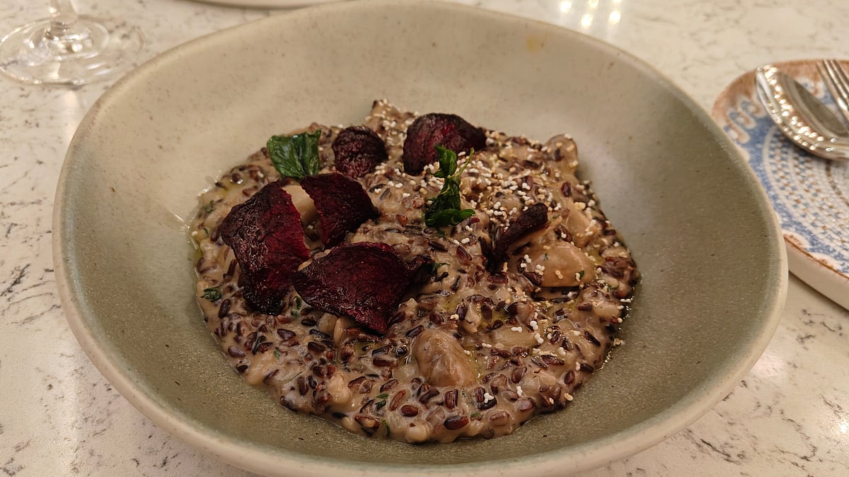 Black Rice and Wild Mushroom Risotto
