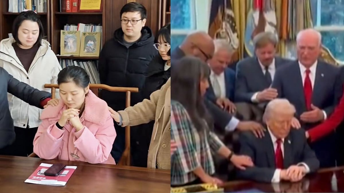 Viral: Chinese Employees Mock Trump Prayer Scene With Funny Workplace ‘Prayer’ Videos