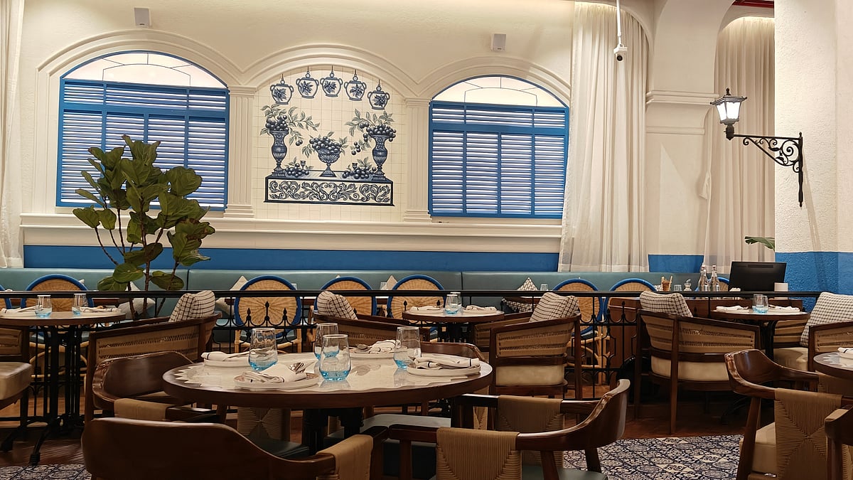 The blue and white interiors will invoke a sense of calm