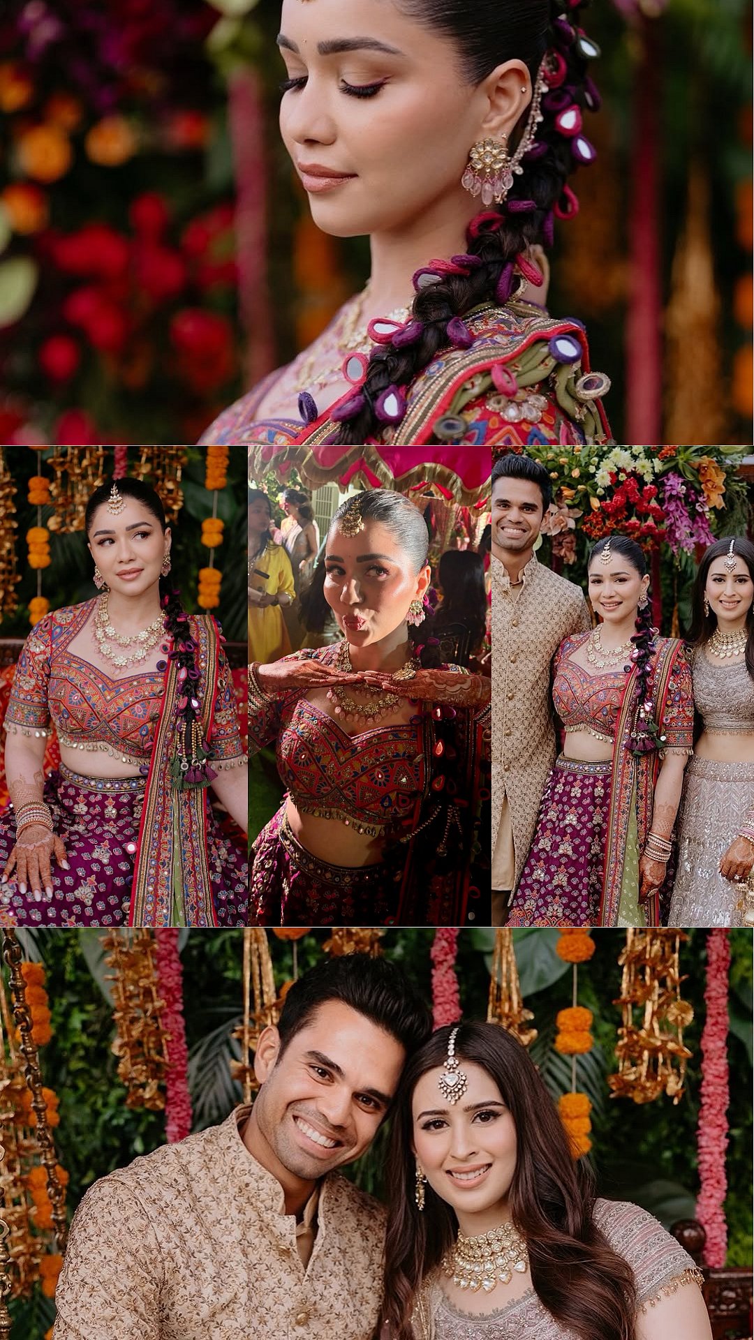 Sara Tendulkar's Regal Lehenga Look For Arjun & Saaniya Chandhok's Sangeet Ceremony; Netizens Call Her, 'Soni Kudi'