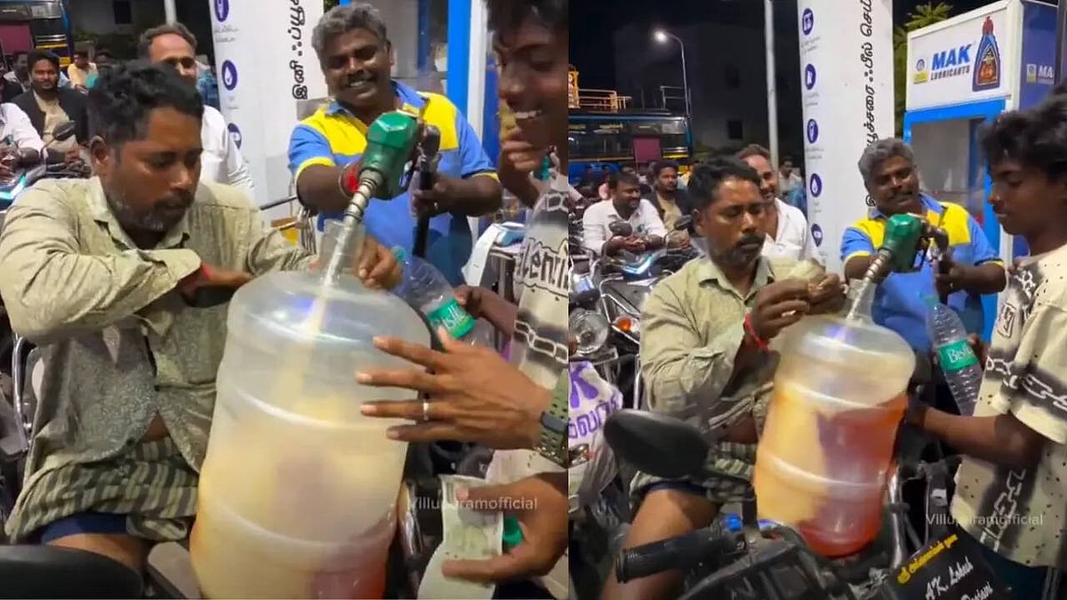 'Is This Even Legal?' Man Buys Petrol In 20-Litre Water Jar At Tamil Nadu Petrol Pump Amid Rising Tensions In West Asia - VIDEO