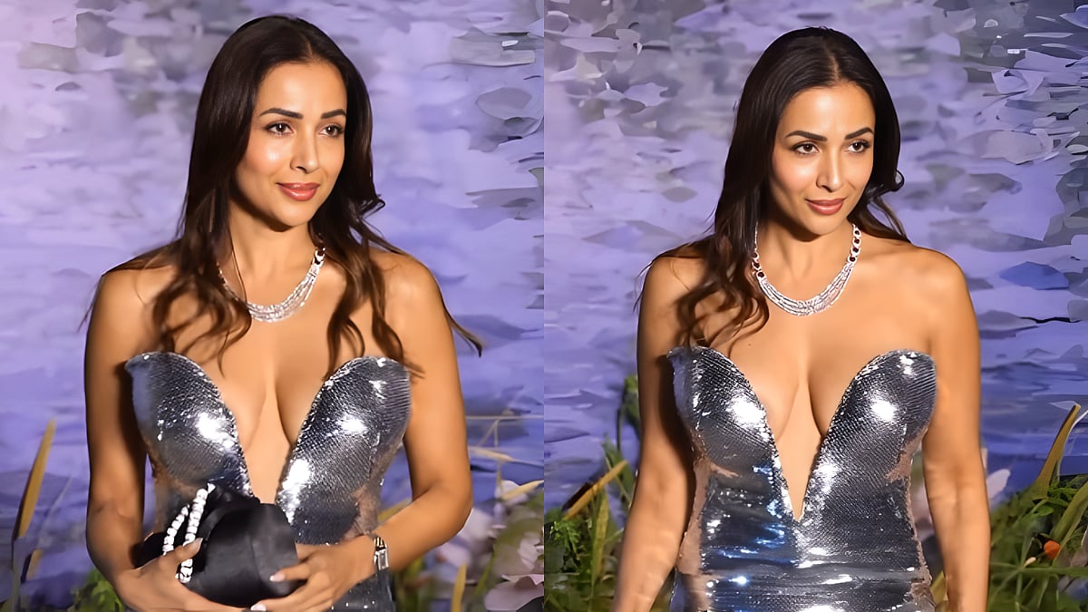Malaika Arora Looks The Hottest At Kritika Kamra-Gaurav Kapur's Mumbai Wedding After-Party In Bold, Plunging Silver Gown