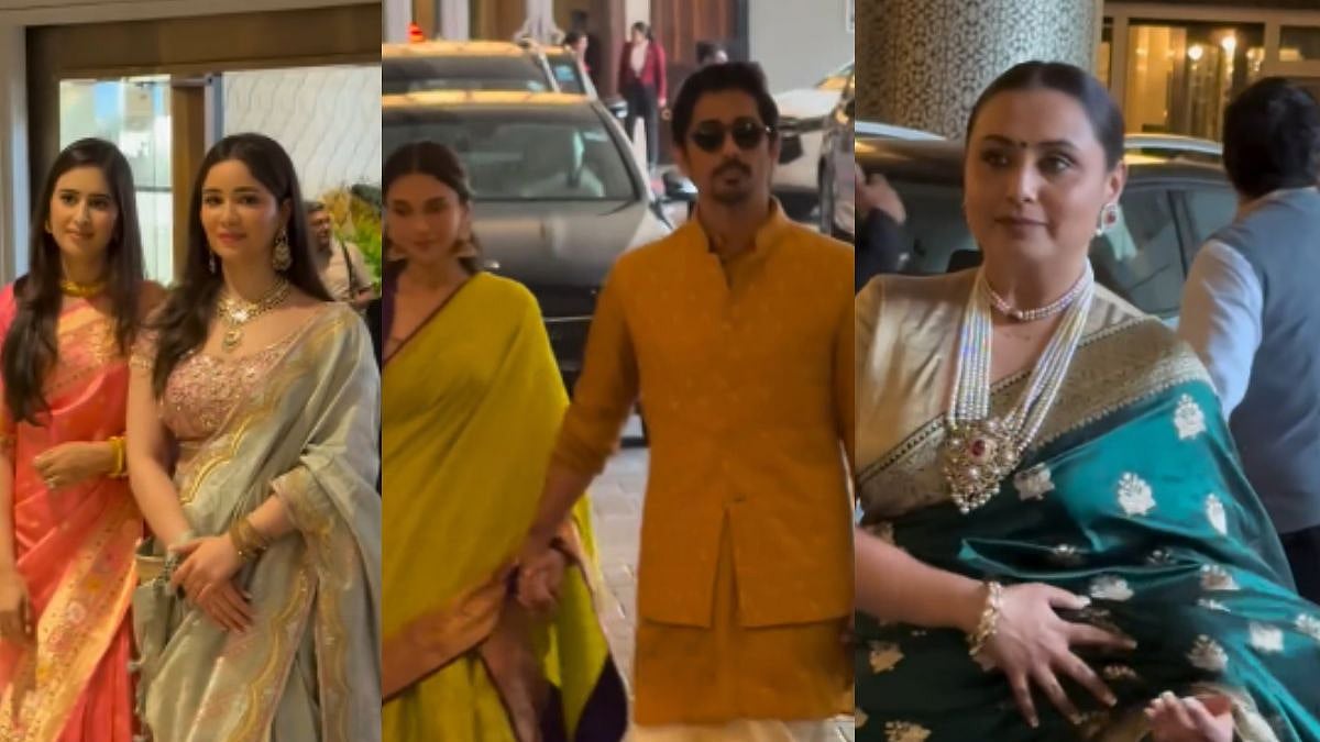 Eka Lakhani-Ravi Bhagchandka Wedding: Rani Mukerji, Anil Kapoor, Aditi Rao Hydari & Others Arrive At Sitaare Zameen Par Producer's Big Day