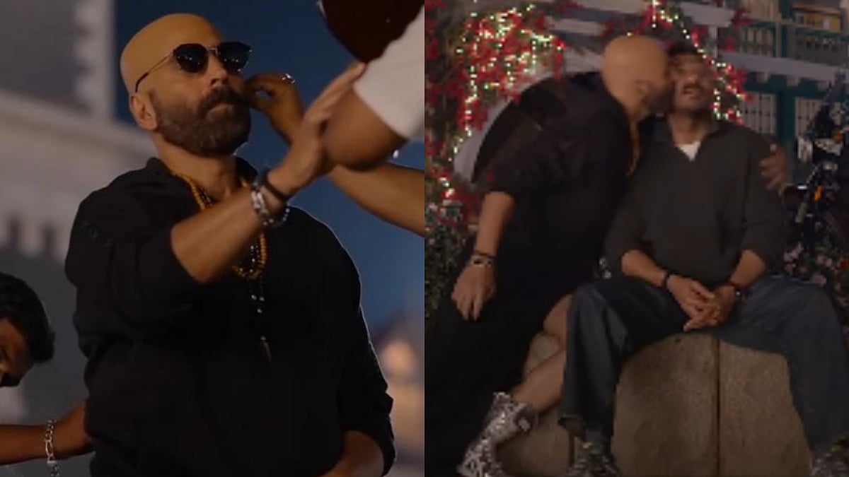 Akshay Kumar Sports Bald Look For Golmaal 5, Kisses Ajay Devgn In Fun BTS Video As Rohit Shetty Begins Filming For Franchise