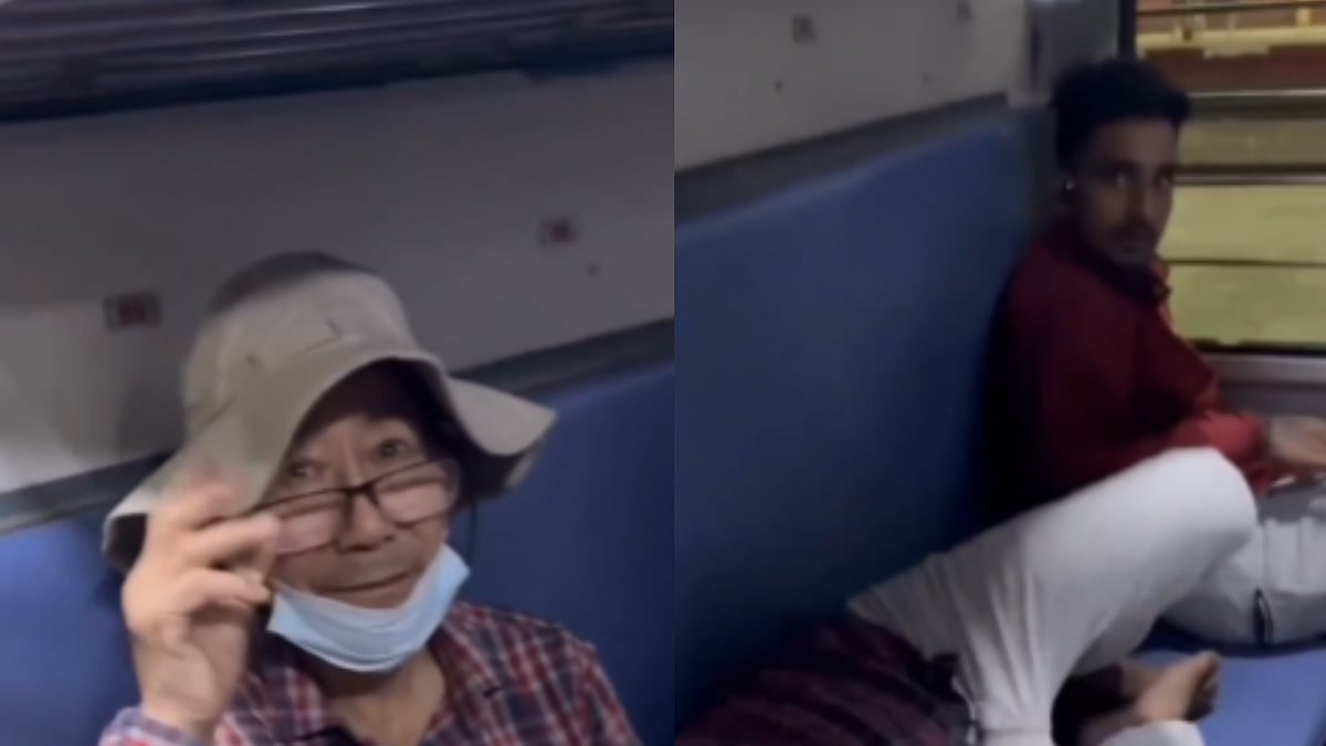 Viral Video Shows RPF Officer Helping Korean Tourist Get Seat On Train After Youths Occupy It; Netizens Applaud