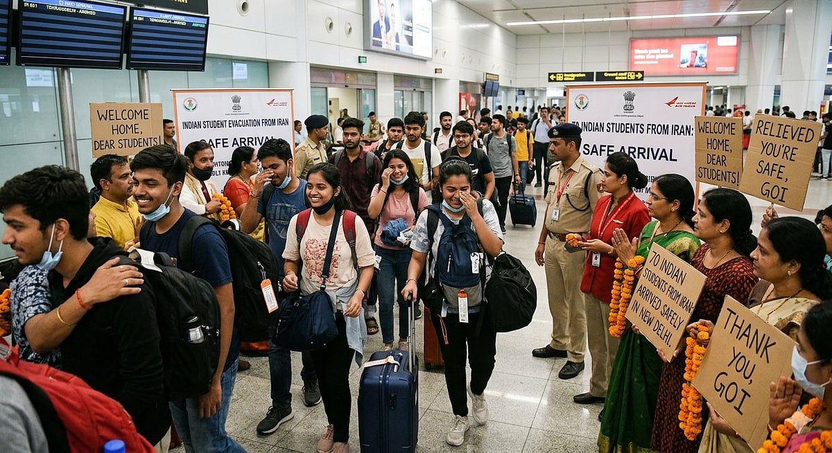 US-Iran-Israel War: 70 Indian Students Evacuated From Iran Via Armenia, Land In Delhi Safely
