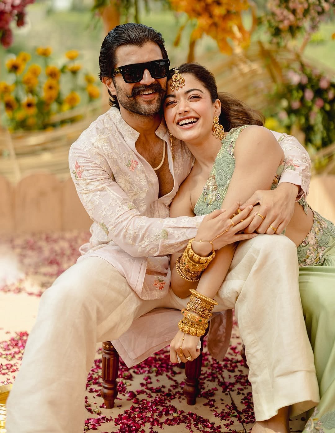 Rashmika Mandanna and Vijay Deverakonda Haldi 