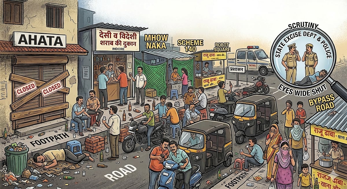 Indore News: Ahata Ban; Thodi Si Jo Open Drinking Thrives In City