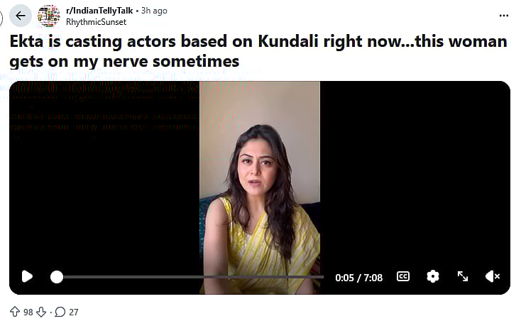 Is Falaq Naazz accusing Ekta Kapoor of casting on the basis of kundali