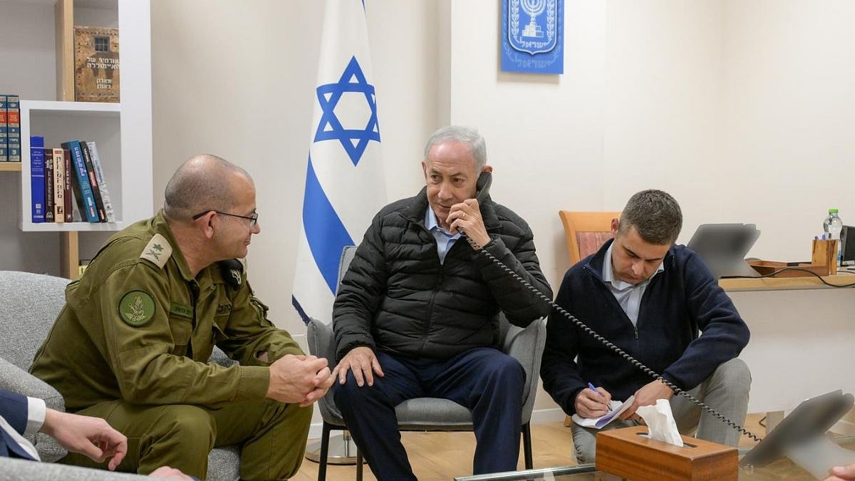 West Asia War: Israel's Prime Minister's Office Shares Netanyahu's Picture Claiming ‘Iran Strike Order’ Amid Death Rumours