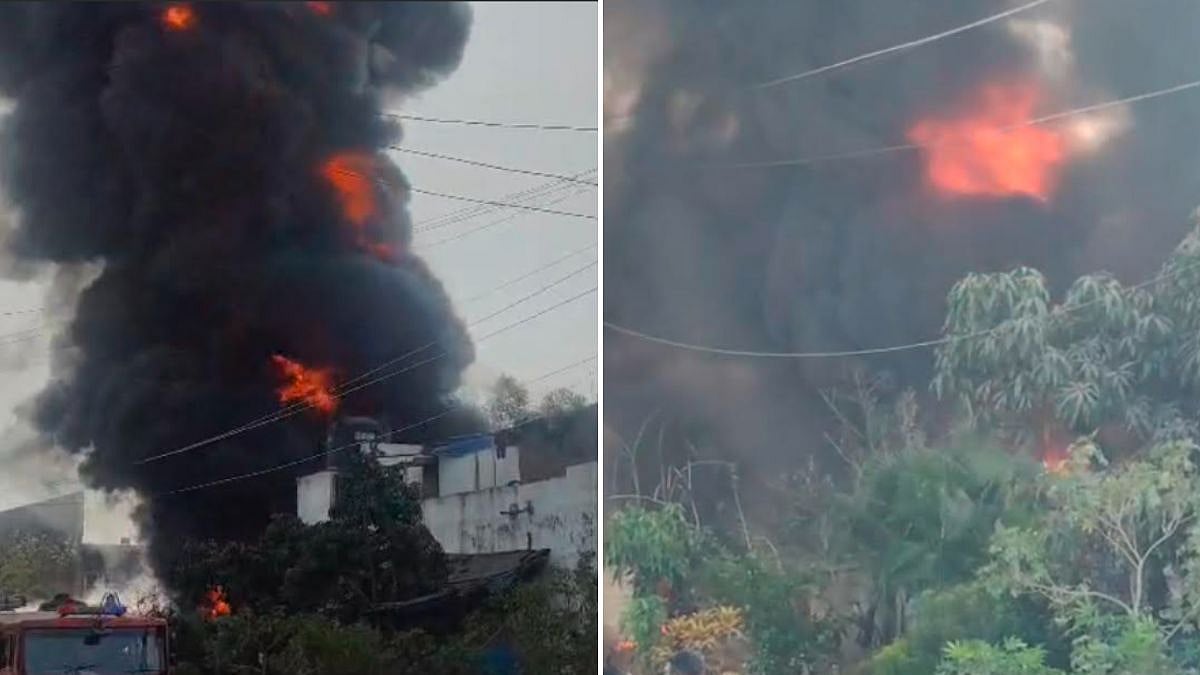 Major Fire Erupts At Pharma Unit In Palghar's Boisar MIDC, Thick Smoke Billows As Explosions Trigger Panic