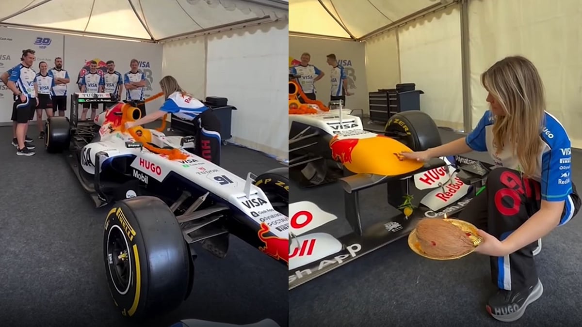 'First In Bloodline To See This': Red Bull F1 Car Gets Traditional Indian Pooja In Viral Cultural Crossover Video