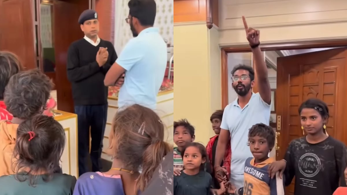 'Har Kisiko Taj Mein Khana Khilana Hain': Man Fights With Security To Allow Homeless Children Inside 5-Star Hotel In Varanasi; Here's What Happened Next