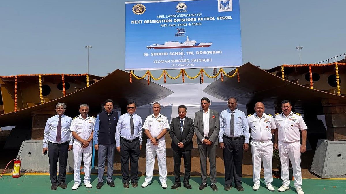 Keel Laying Ceremony Of 2nd & 3rd NGOPV of Indian Coast Guard
