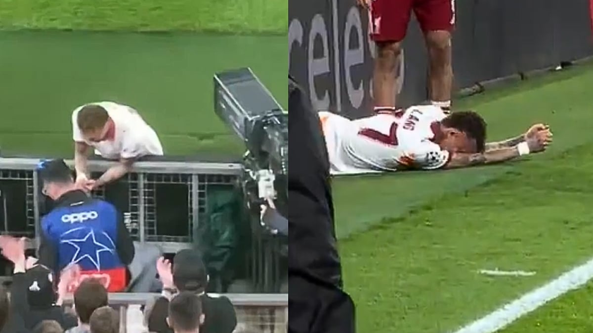 Scary Visuals! Noa Lang Suffers Freak Hand Injury After Slamming Into Advertising Boards During Liverpool vs Galatasaray Champions League Clash; Video 