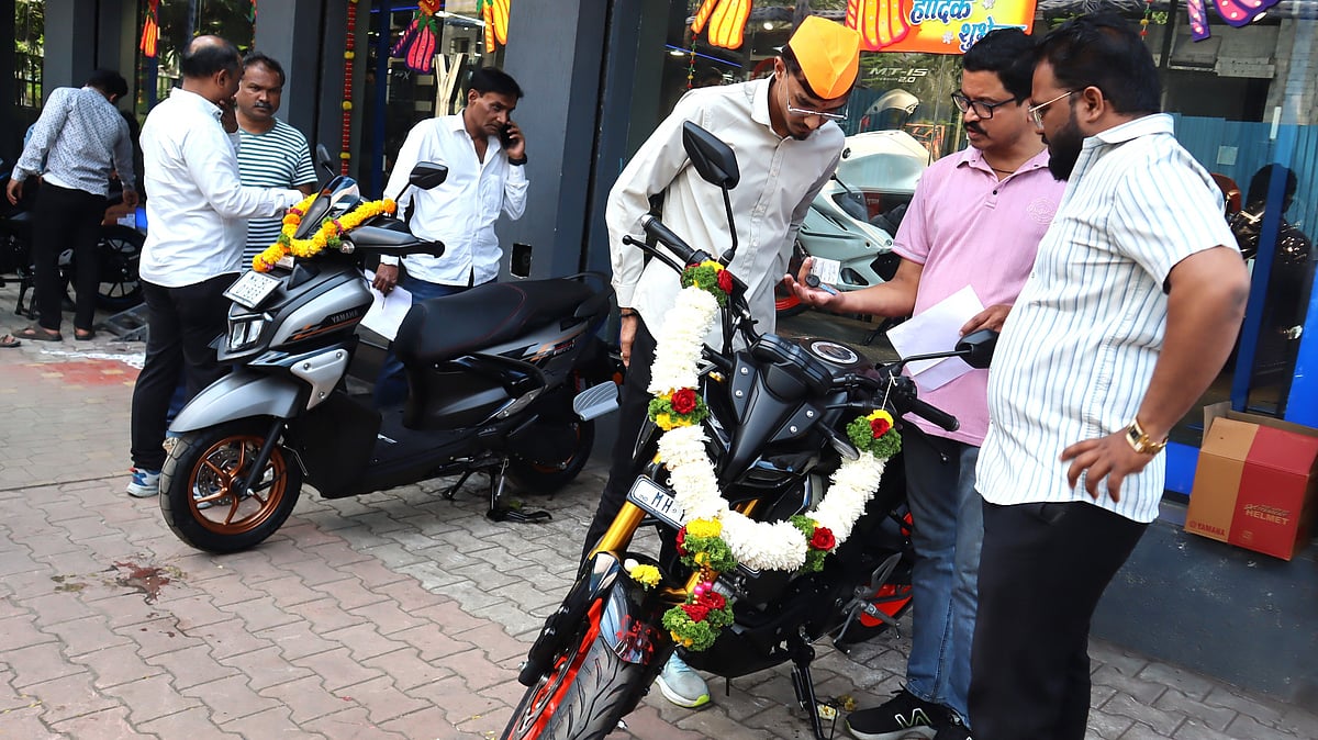 Celebrations Across The City As Families Took Home New Two-Wheelers, Believing The Day Would Bring Prosperity And Good Fortune