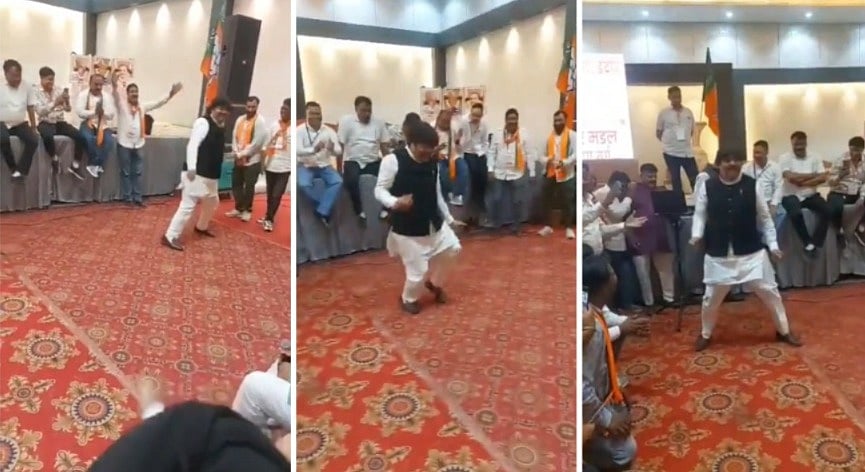 Indore News: Councillor Manish Sharma Performs Mithun Chakraborty Style Dance At BJP Training Camp, VIDEO VIRAL