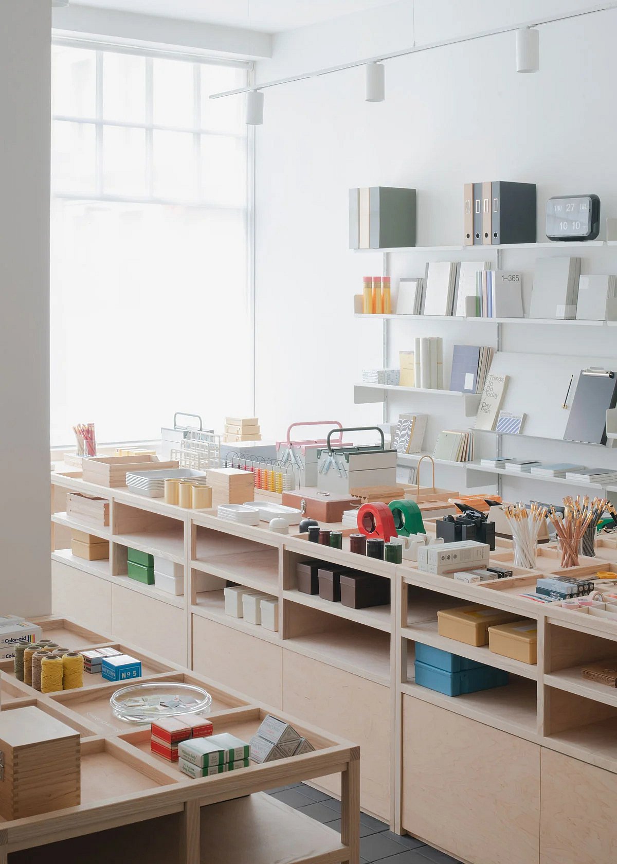 Soothing interiors for Present and Correct stationery store