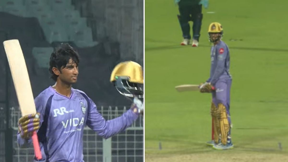 IPL 2026: Mumbai's Angkrish Raghuvanshi Fires Warning, Slams Unbeaten Century In KKR Practice Match | VIDEO