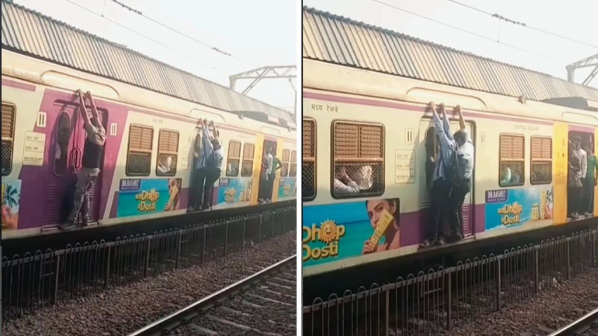 Video: Men Hang Off Closed Door Local Trains, Sparks Fresh Debate On 'Mumbai Spirit' & Safety