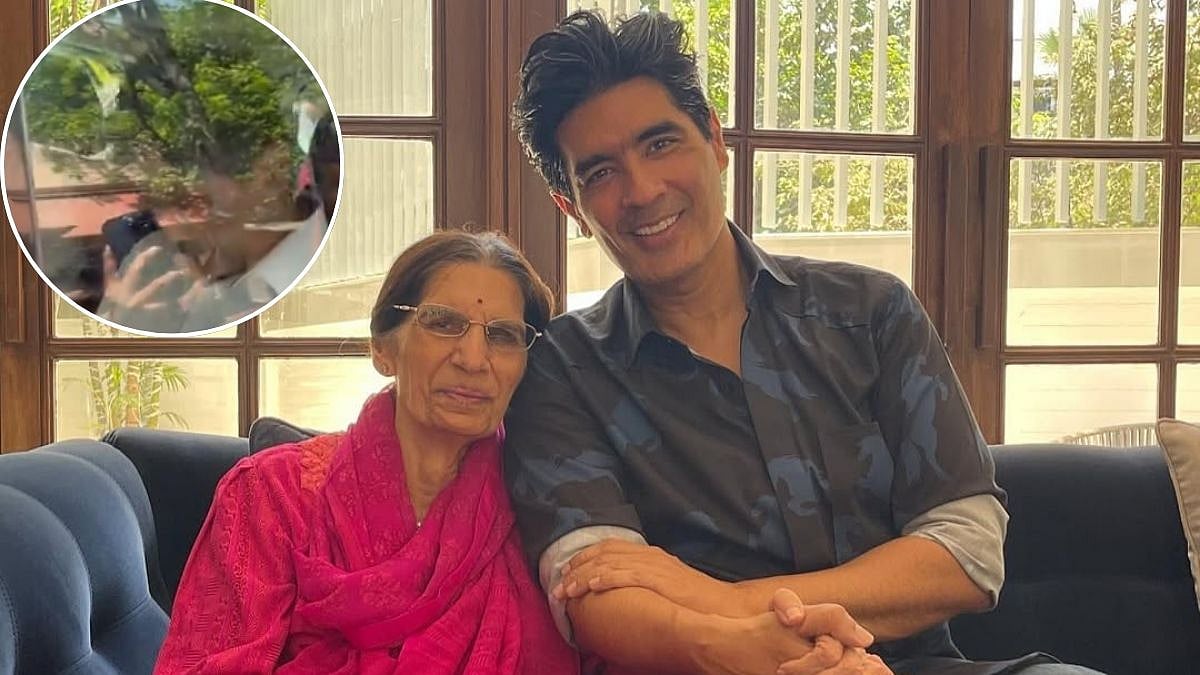 Emotional Manish Malhotra Spotted After Performing Mother Garima Malhotra's Last Rites In Mumbai- VIDEO