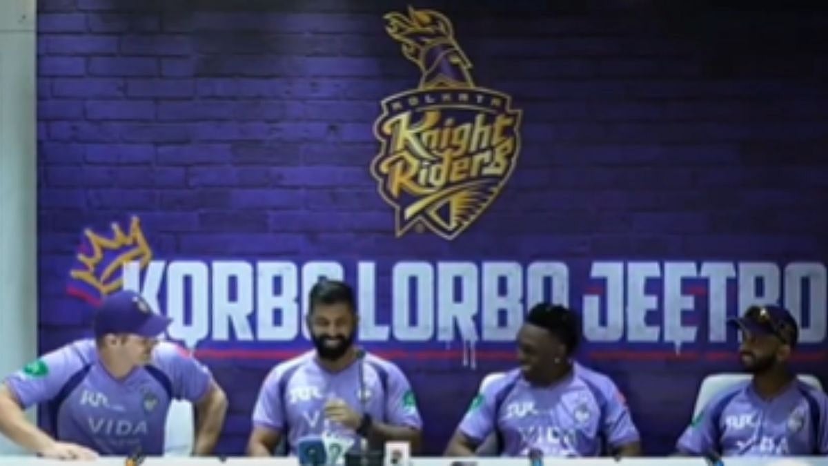 '2 Chicks At My House':  KKR Press Conference Turns Awkward After Dwayne Bravo's Comment, Rahane Promptly Reacts | VIDEO
