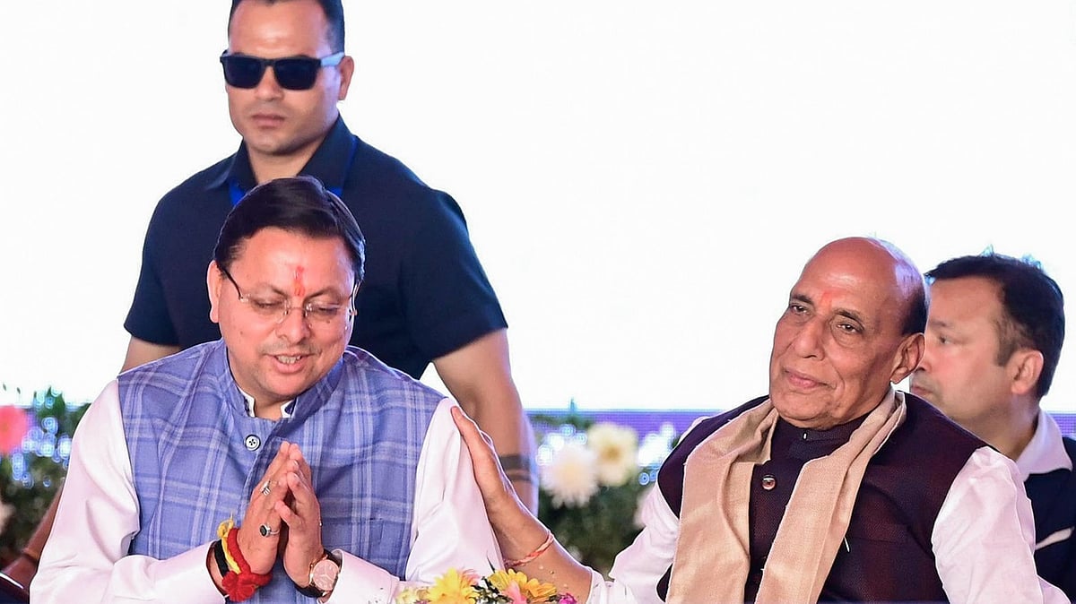 Defence Minister Rajnath Singh Calls Pushkar Singh Dhami Dhurandhar, Predicts BJP Win In 2027 Elections | ANI