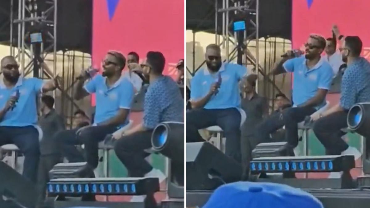 'Nanga Hi Toh Aaya Hai': Hardik Pandya Vibes To 'Apna Time Aayega' With MI Fans Before IPL 2026 | VIDEO