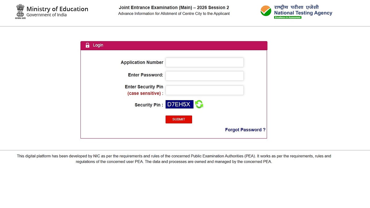Missed Checking JEE Main 2026 Session 2 City Intimation Slip? Here's How To Access Your Exam City Details 