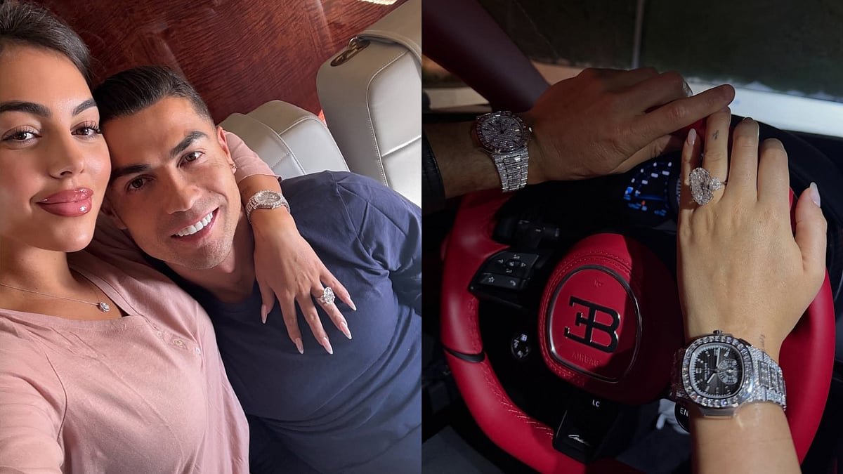 Cristiano Ronaldo, Georgina Rodríguez Flex Gigantic Diamond Ring And Luxury Watches Worth Over $20M: Check Out