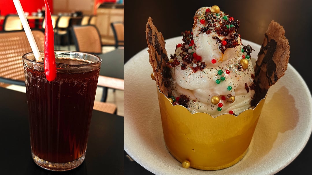 Smoked Chilli Lemonade and Ma La Chilli Oil Soft Serve