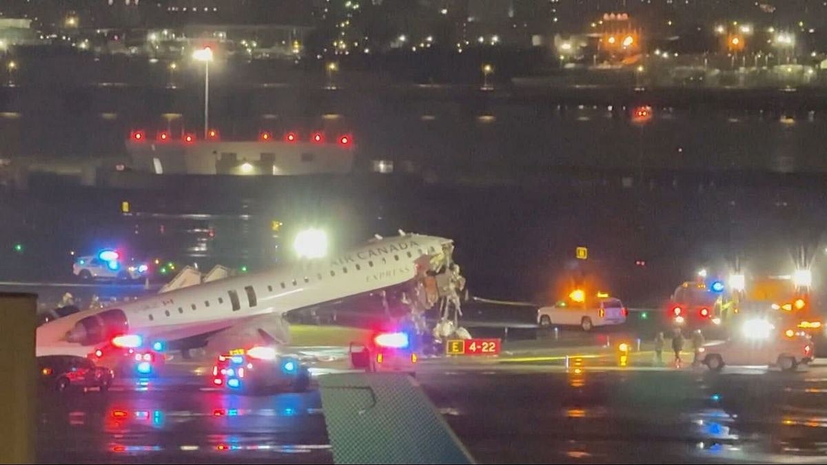 Chilling air traffic control audio released after harrowing Air Canada plane crash at LaGuardia airport
