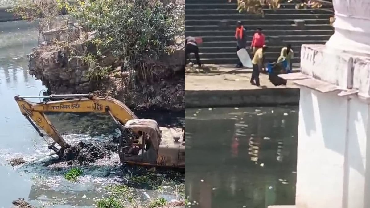 Indore News: IMC Faces Flak As Workers Dump Waste During River Cleaning Drive | 