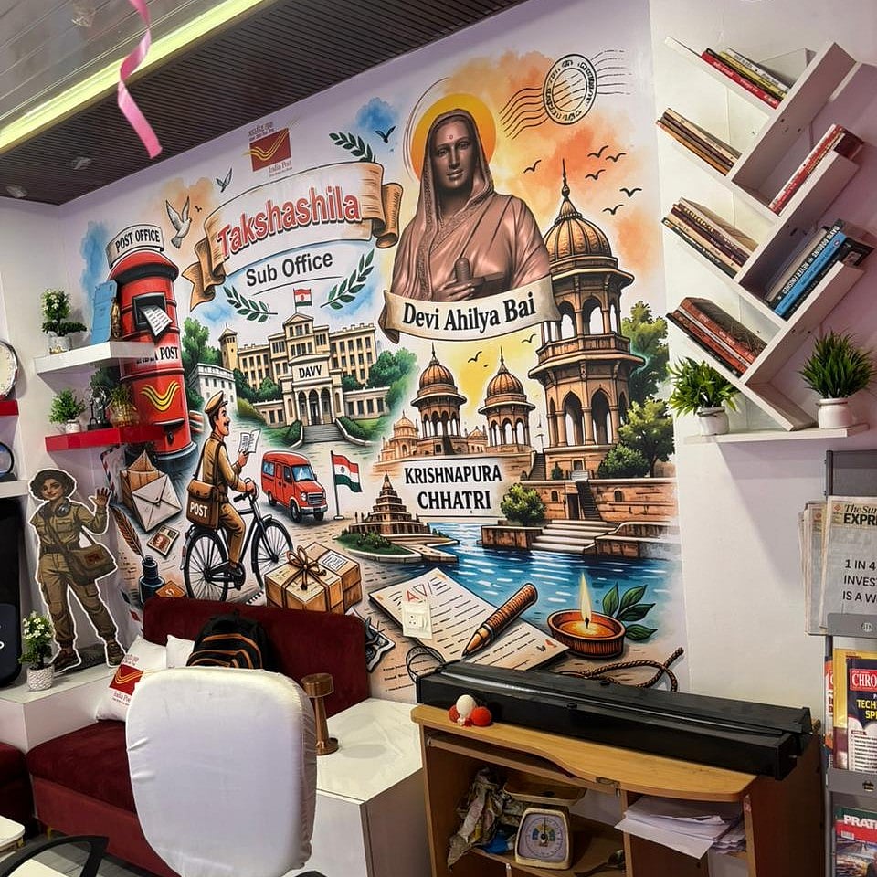 bookshelves and seating arrangements