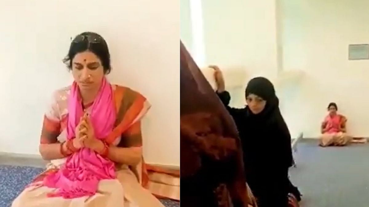 Watch: BJP Leader Madhavi Latha Recites ‘Durga Stuti’ At Delhi Airport’s Prayer Room As Muslim Women 'Offer Namaz'